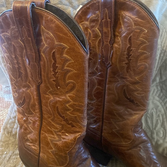 Vintage Dan Post Leather Boots in Excellent Condition 9.5 - Picture 3 of 8